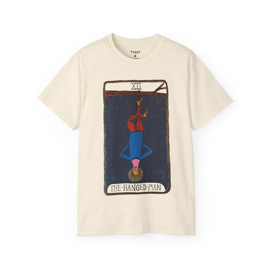 Tabby Booth Ultra Cotton Tarot Tshirt • The Hanged Man