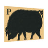 Tabby Booth Fine Art Print • P for Pig