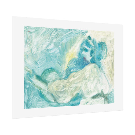 Chloe Bonfield Fine Art Print of Painting • Woman With Guitar