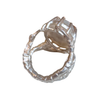 Claire English Sterling Silver Oval Cabochon Moonstone Loot Ring