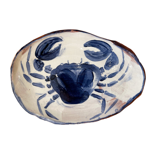 Eloise Rose Handmade Terracotta Platter • Crab