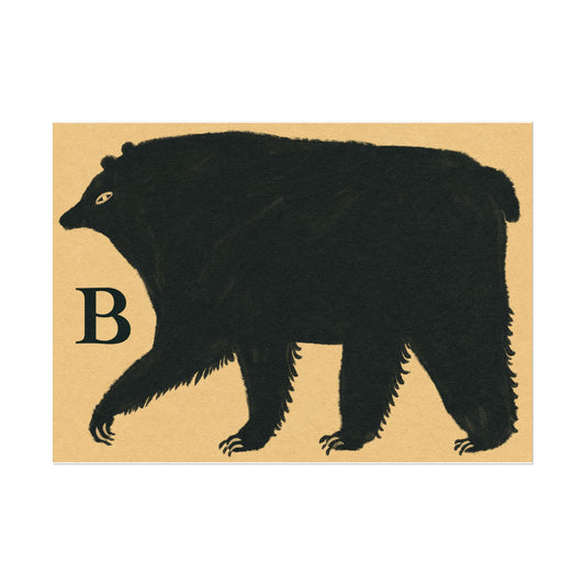 Tabby Booth Fine Art Print • B for Bear