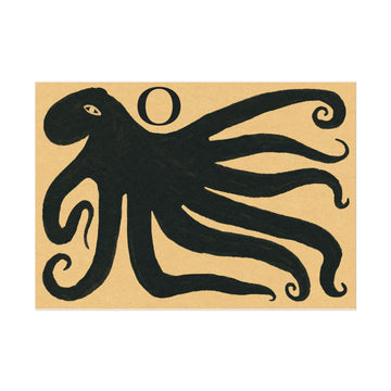 Tabby Booth Fine Art Print • O for Octopus