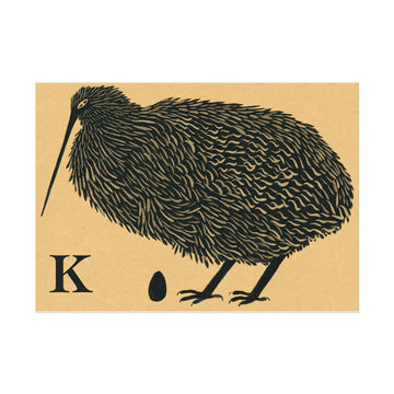 Tabby Booth Fine Art Print • K for Kiwi