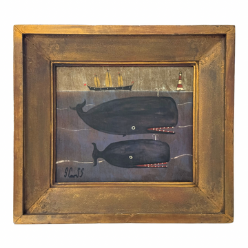 Steve Camps Original Framed Whale Painting