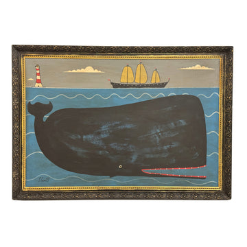 Steve Camps Original Framed Whale Painting