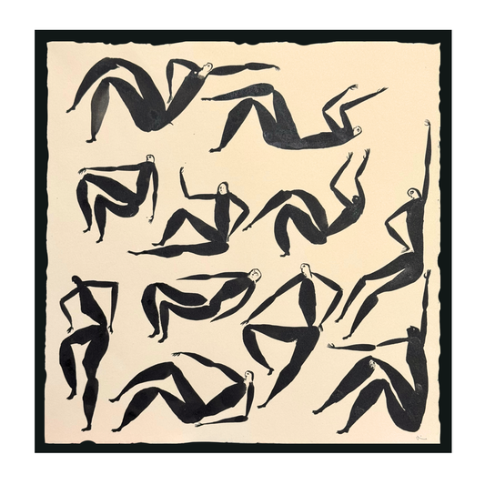 James Heslip Original Ink Drawing On Paper