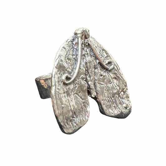 Tabby Booth X Rare Bear Jewellery • Sterling Silver Moth Ring