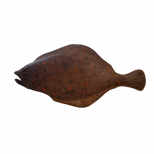 Jim Head Original Wooden Flatfish Sculpture