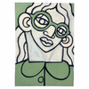 Vaughan Baker Original Painting on Canvas • Girl W/ Glasses