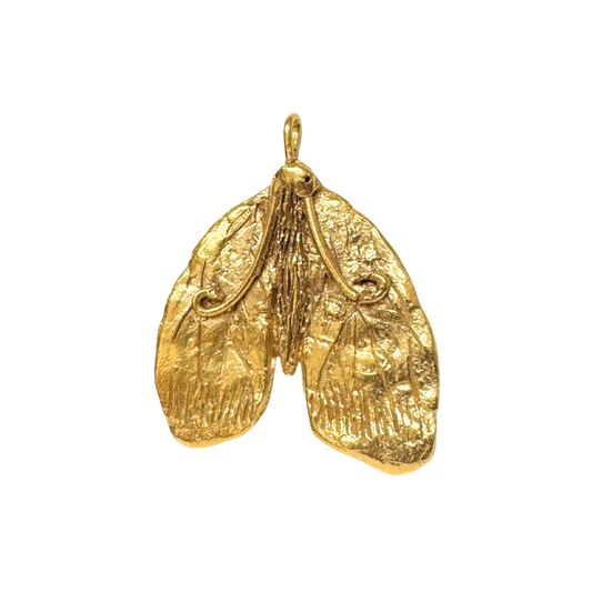 Tabby Booth X Rare Bear Jewellery • 24-Carat Gold Moth Pendant