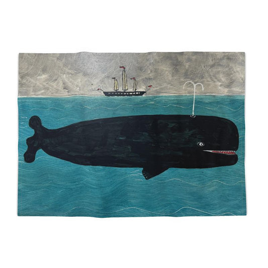 Steve Camps Cotton Whale Tea Towel