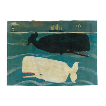 Steve Camps Cotton Whale Tea Towel