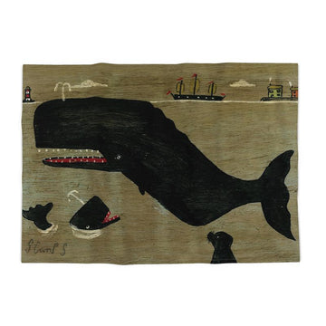 Steve Camps Cotton Whale Tea Towel