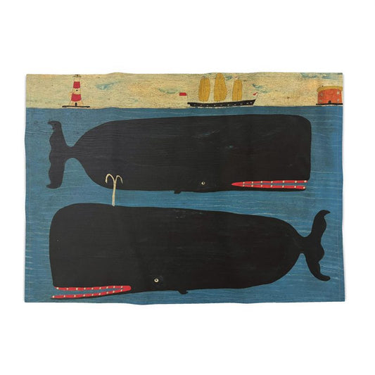 Steve Camps Cotton Whale Tea Towel