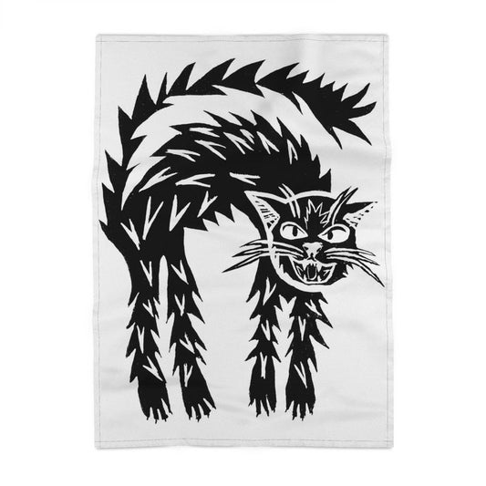 Katy Gusterson Scaredy Cat Tea Towel