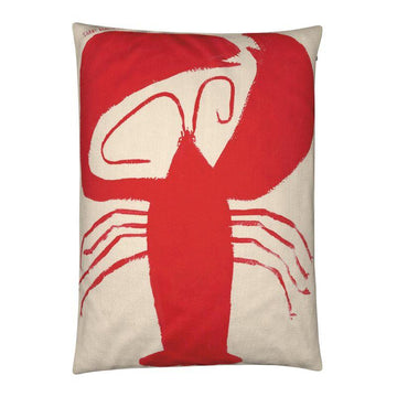 Tabby Booth Large Cotton-Linen Lobster Cushion