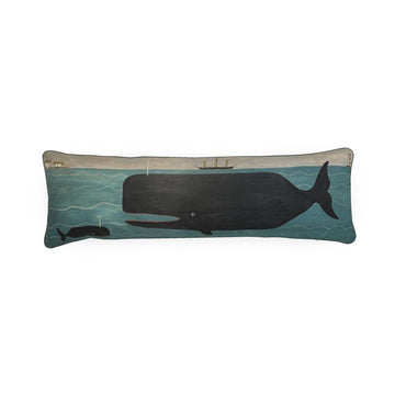 Steve Camps Cotton-Linen Whale Bolster Cushion