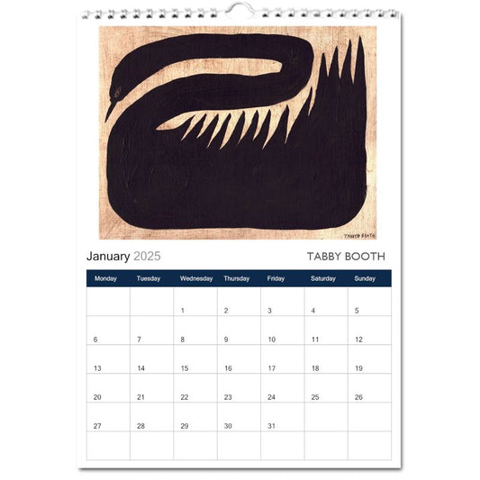 Tabby Booth 2025 Wall Calendar