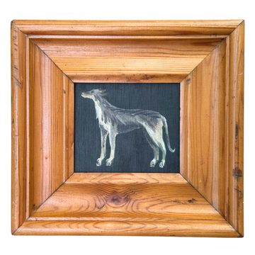 James Heslip Original Mini Acrylic Painting in Wooden Frame