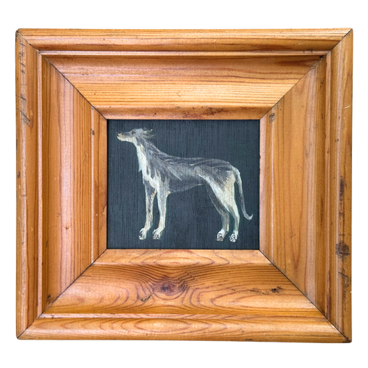 James Heslip Original Mini Acrylic Painting in Wooden Frame