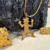 Natasha Ratcliffe Hand Crafted Solid 18ct Gold ‘Goldman’ Pendant