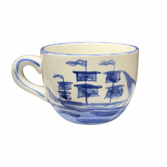 Eloise Rose Handmade Earthenware Cocoa Mug