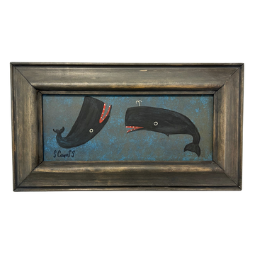 Steve Camps Original Framed Whale Painting