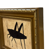 Tabby Booth Painting GRASSHOPPER in Vintage Frame