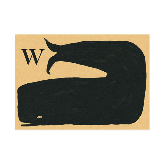 Tabby Booth Fine Art Print • W for Whale