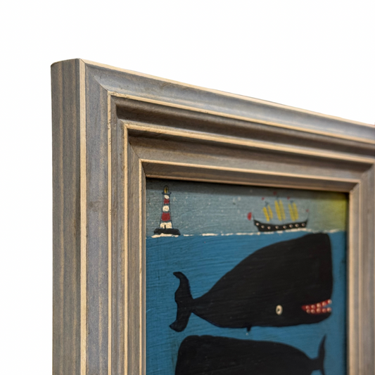 Steve Camps Original Framed Whale Painting
