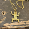 Natasha Ratcliffe Hand Crafted Solid 18ct Gold ‘Goldman’ Pendant