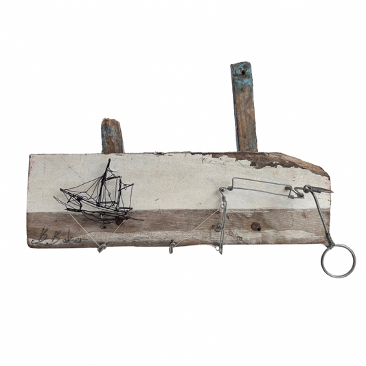 Ben Baker Boat Wire Drawing Automata