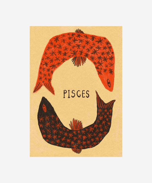 Tabby Booth • Pisces Zodiac Print