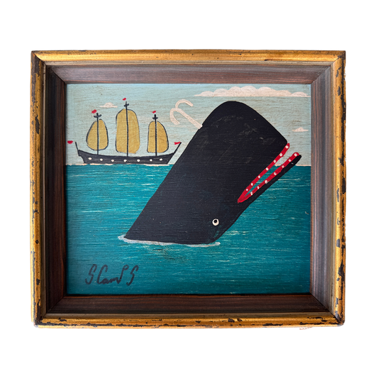 Steve Camps Original Framed Whale Painting