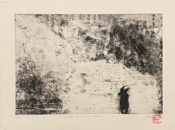 Clementine Neild Print 'Walks to the Loe Bar'