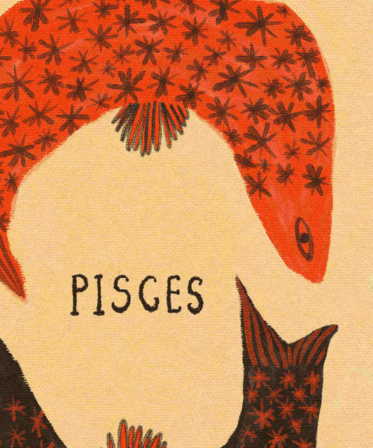 Tabby Booth • Pisces Zodiac Print