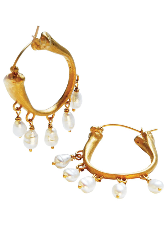 Claire English Corsair Earrings Gold