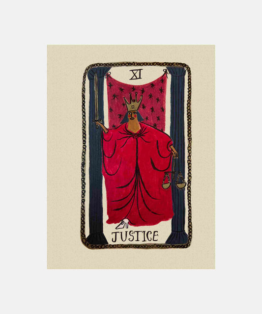 Tabby Booth • Justice • Tarot Card Print