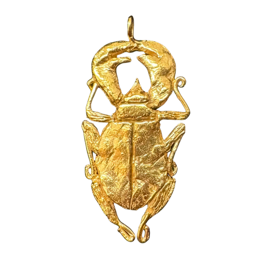 Tabby Booth X Rare Bear Jewellery • 24-Carat Gold Beetle Pendant