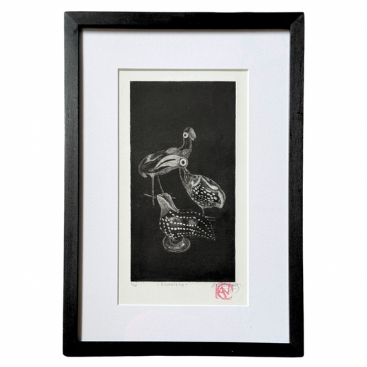 Clementine Neild Original Aquatint Etching in Frame