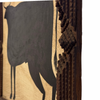 Tabby Booth Painting BULL in Vintage Frame