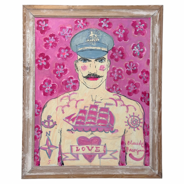 Gary Ray Smith Original Painting In Vintage Frame