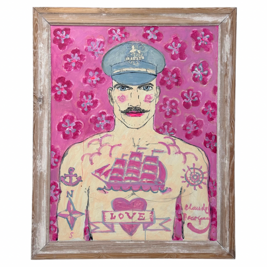 Gary Ray Smith Original Painting In Vintage Frame