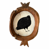 Tabby Booth Original Painting 'BARN OWL’ In Antique Wood Frame