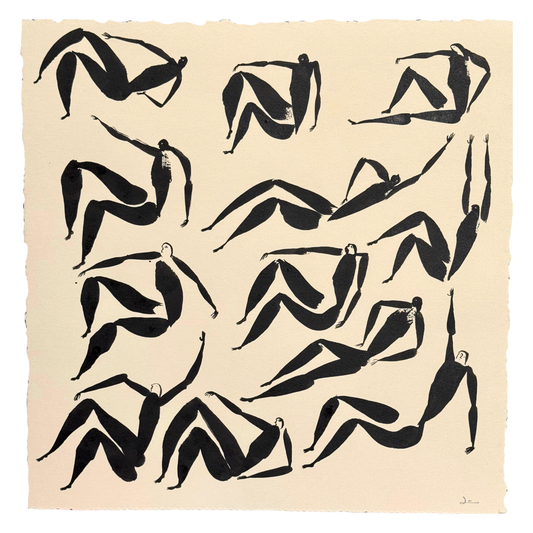James Heslip Original Ink Drawing On Paper