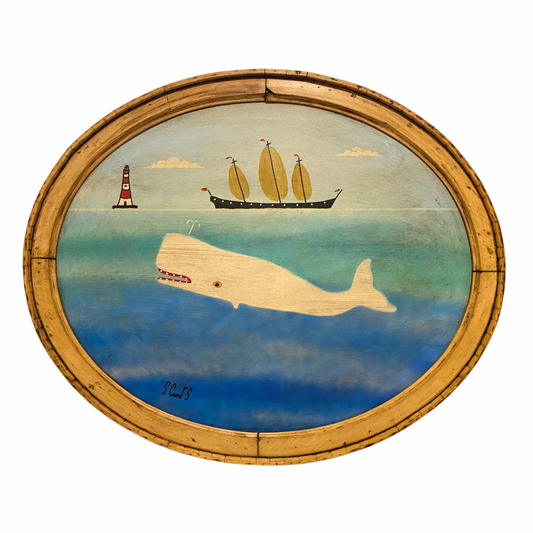Steve Camps Original Framed Whale Painting