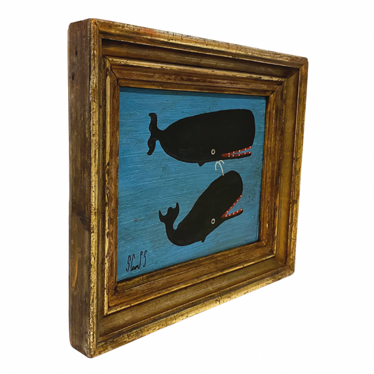 Steve Camps Original Framed Whale Painting