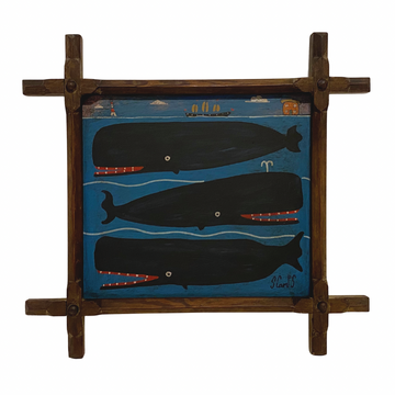 Steve Camps Original Framed Whale Painting