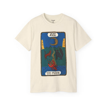 Tabby Booth Ultra Cotton Tarot Tshirt • The Moon